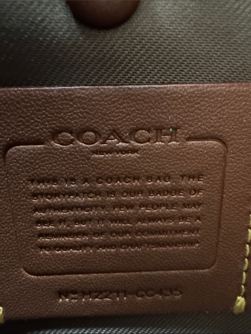 Coach Pebbled Leather Shoulder Bag in Taupe with Gold Hardware - Picture 5 of 13